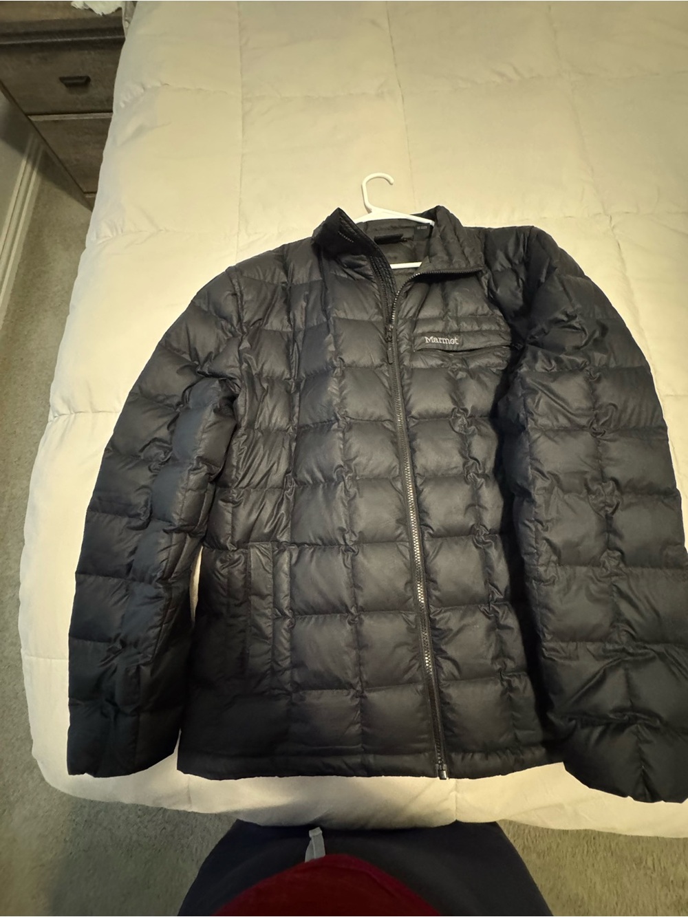 Marmot Black Quilted Down Puffer Jacket